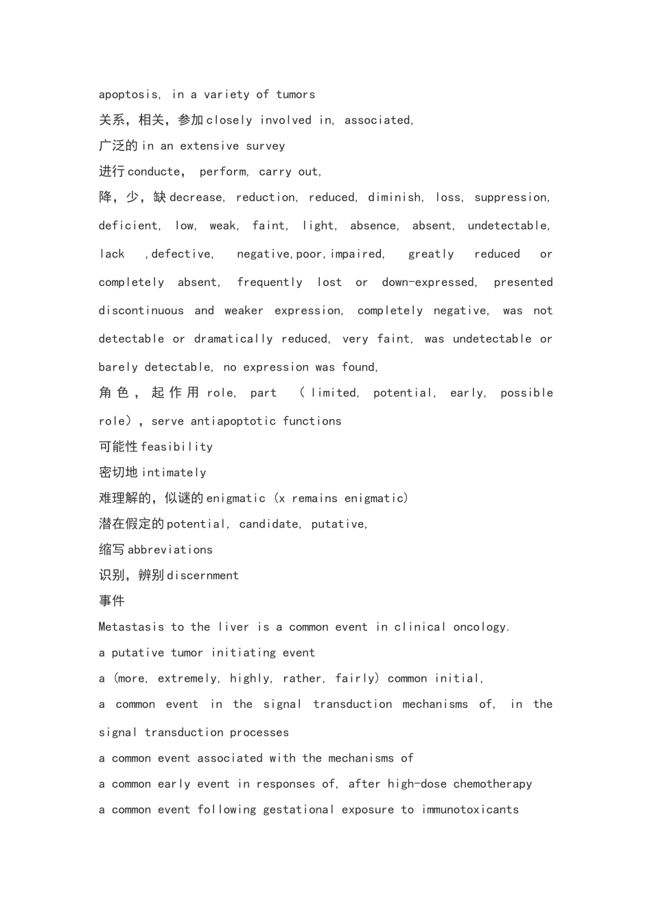 牛人整理的英文论文写作常用词汇和短语_第2页