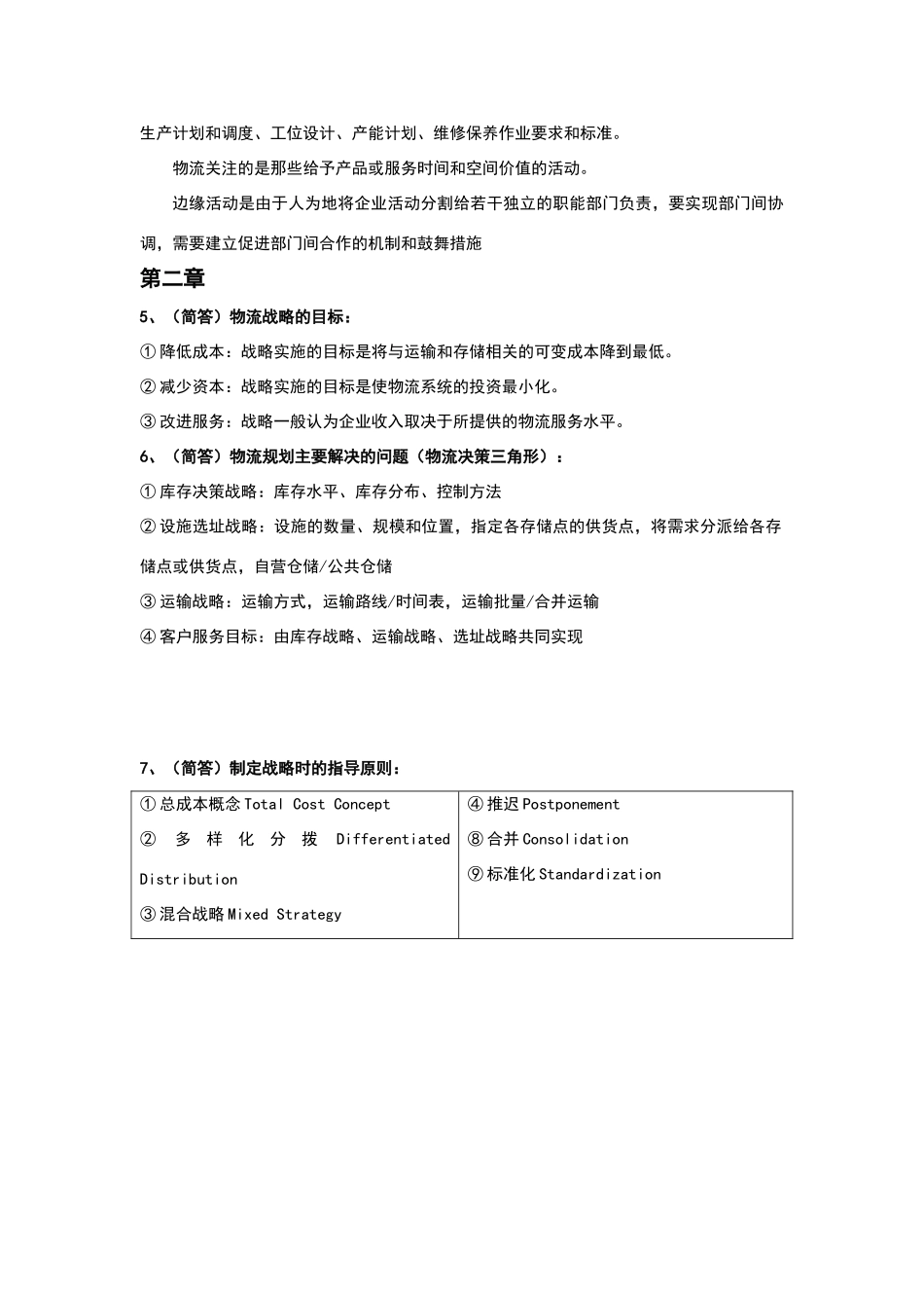 物流与供应链管理知识点整理_第2页