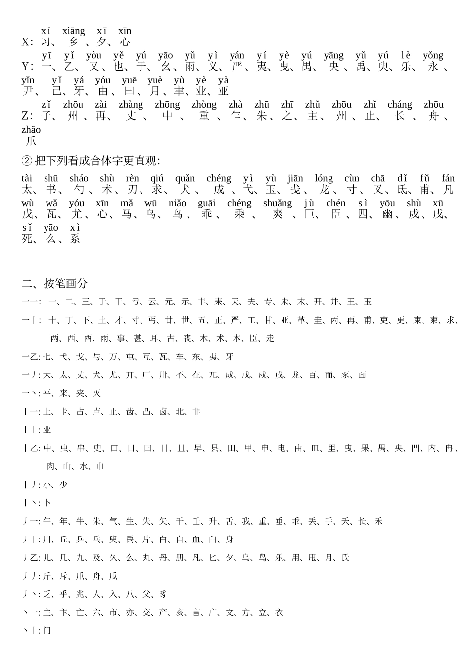 独体字大全归纳28840_第2页