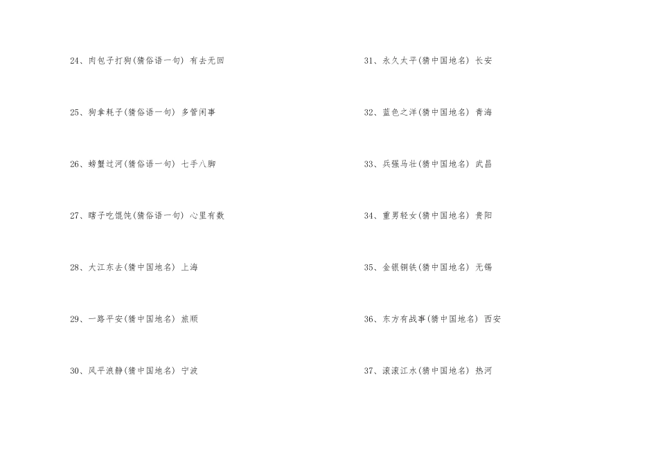 猜地名成语谜语_第3页