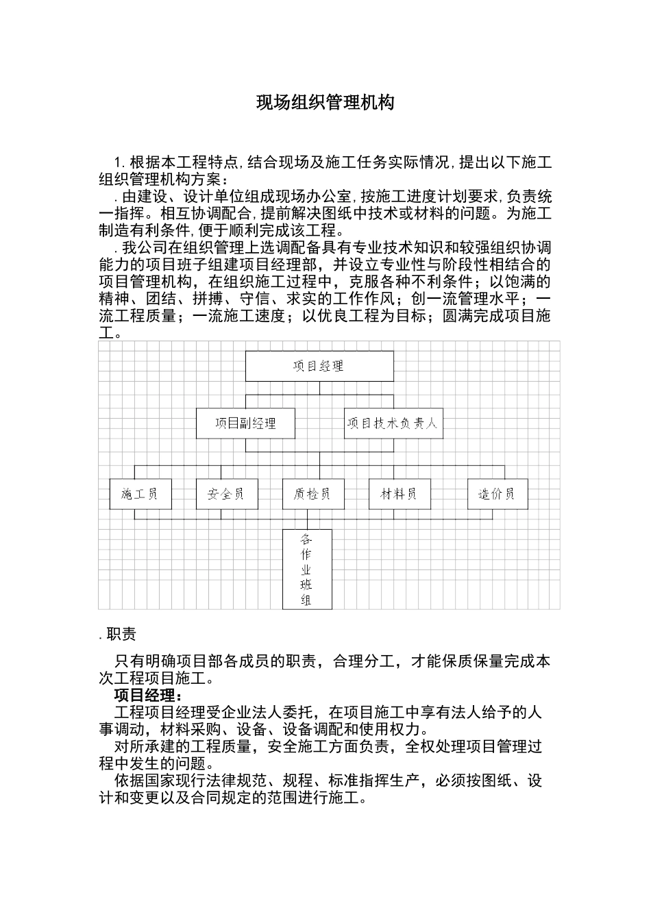 现场组织管理机构_第1页