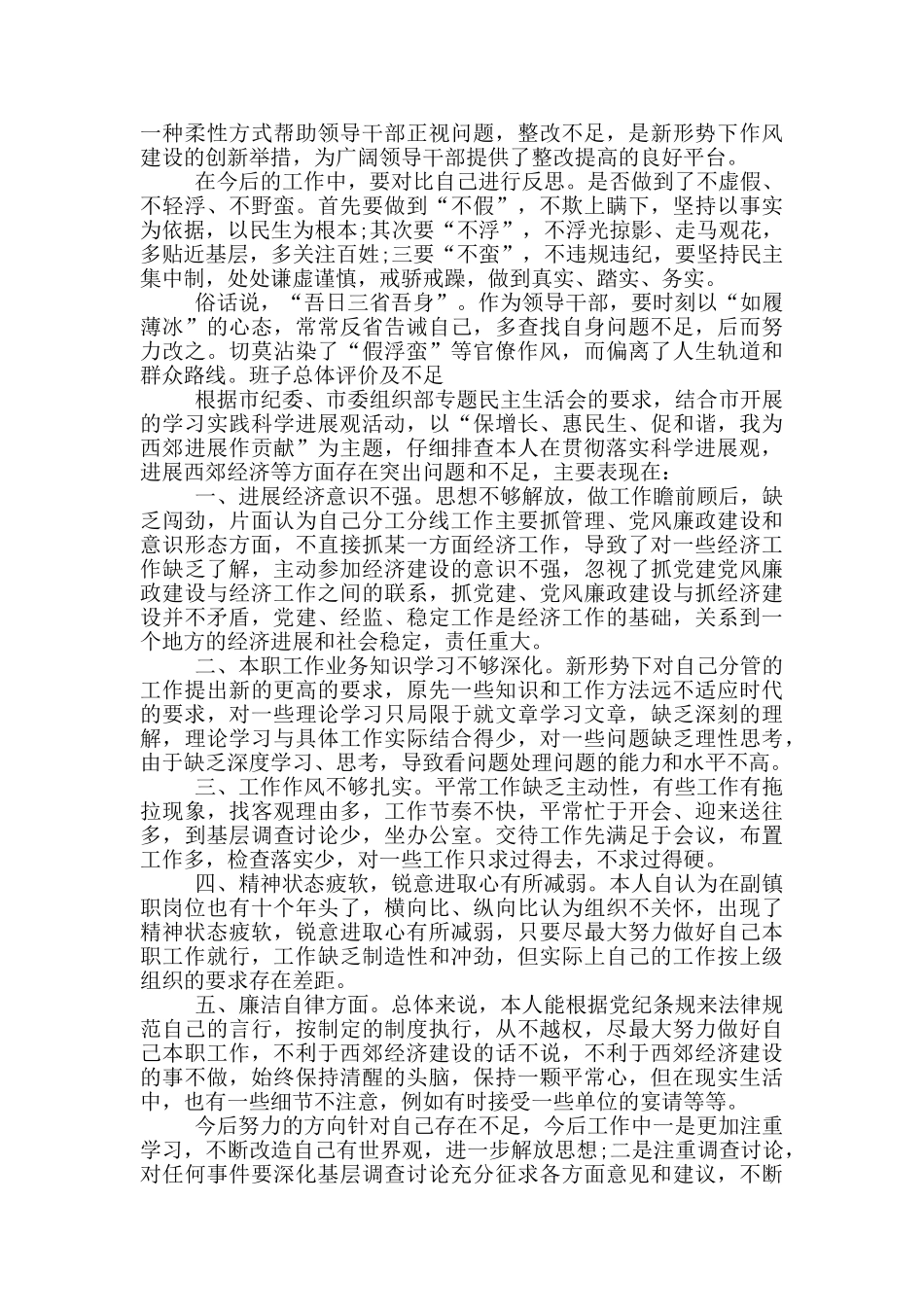 班子总体评价及不足_第2页