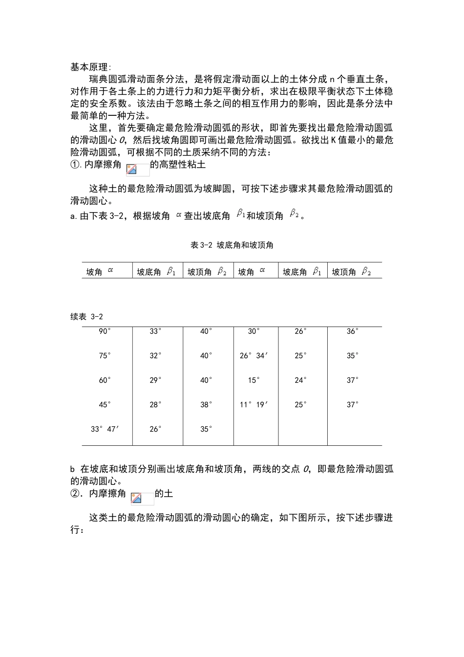 瑞典圆弧滑动面条分法_第1页