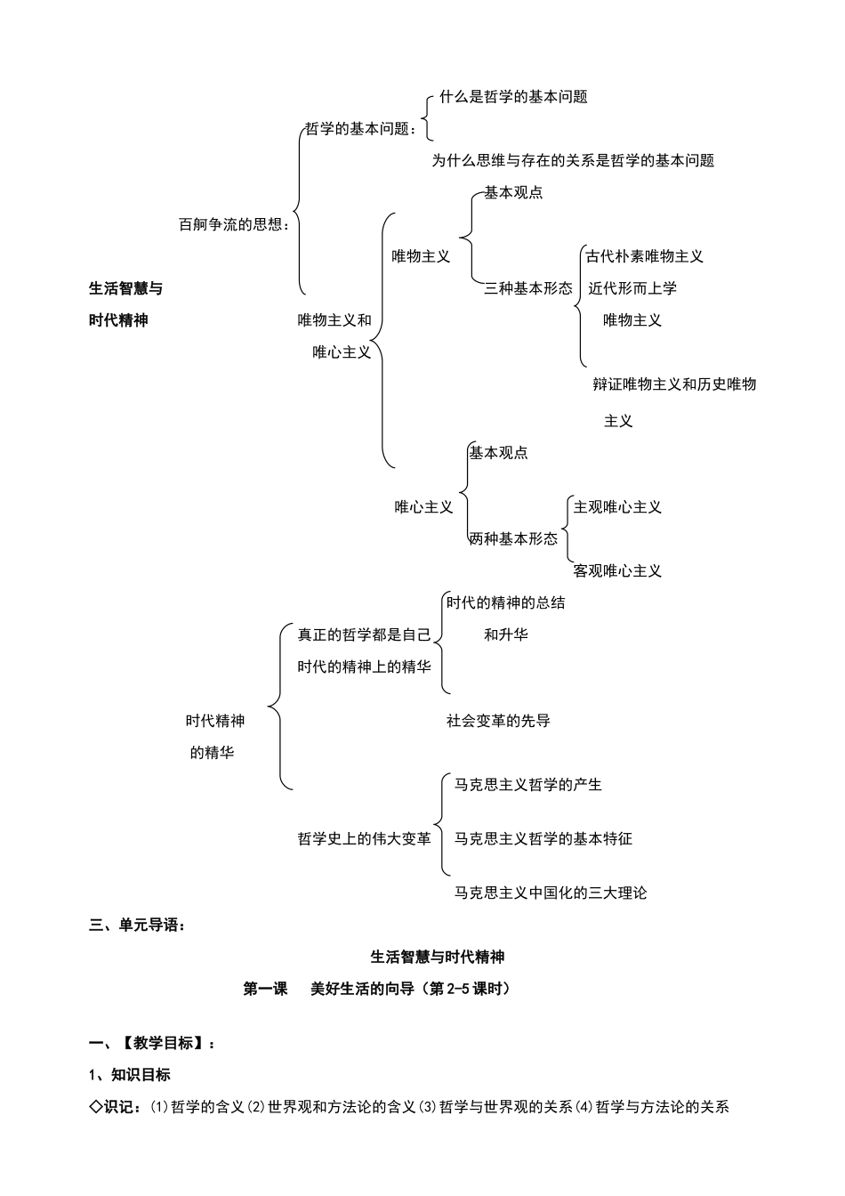 生活与哲学全册教案_第3页