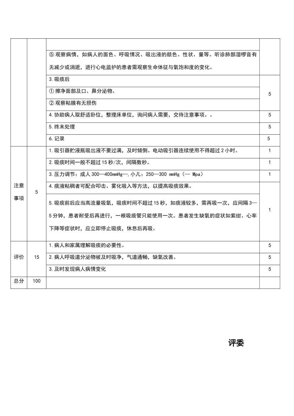 电动吸引器吸痰技术操作评分标准_第2页