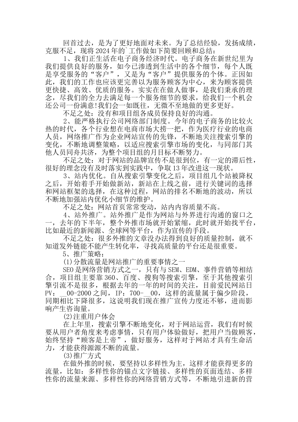 电商销售个人工作总结报告_第2页