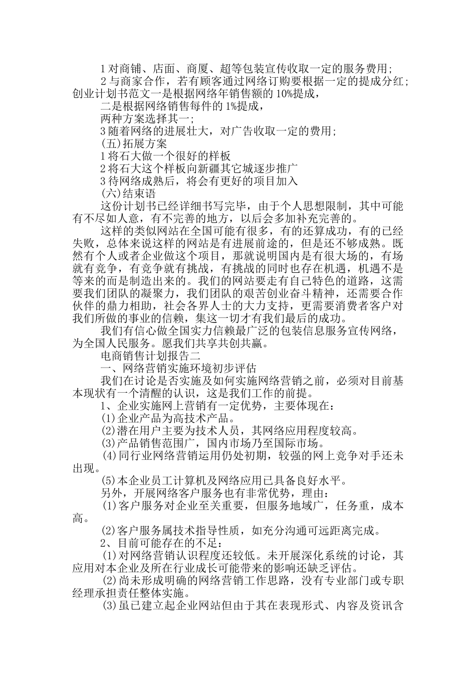 电商销售计划报告_第2页