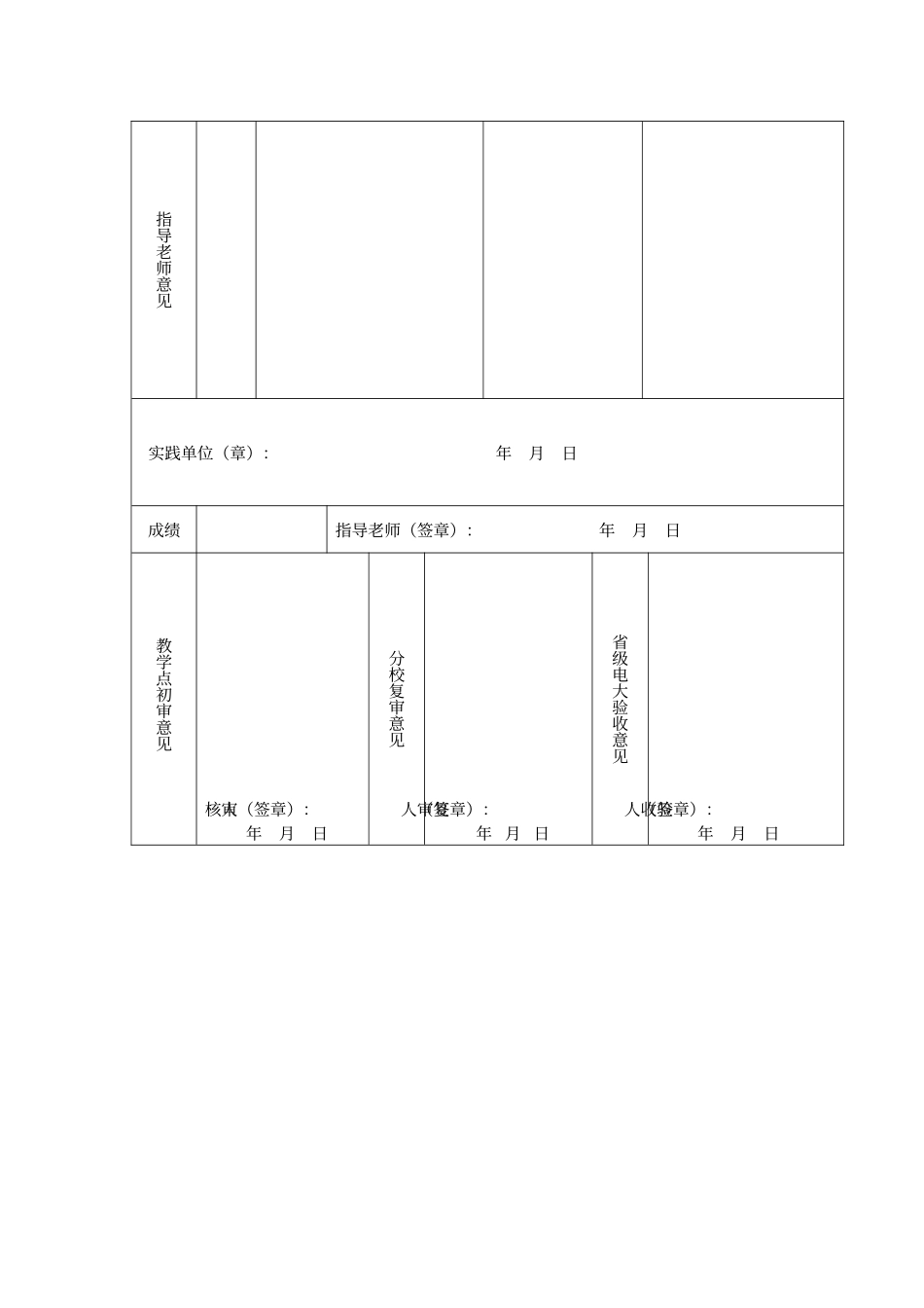 电大社会实践考核表_第3页
