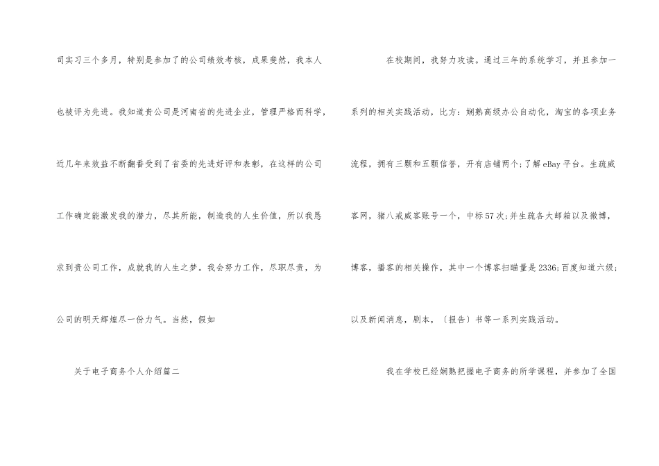 电子商务个人介绍_第2页