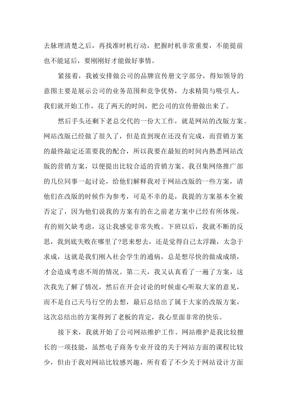 电子商务实习工作总结范文_第3页