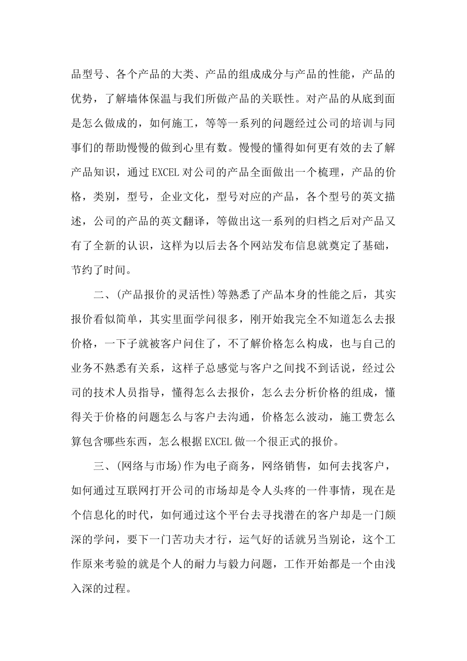 电子商务优秀个人工作总结_第2页