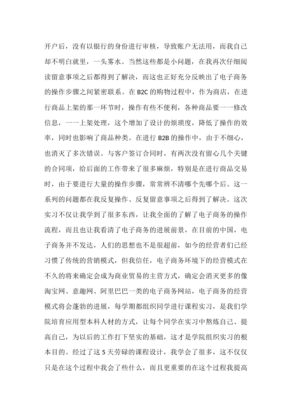 电子商务实习个人总结10篇_第2页