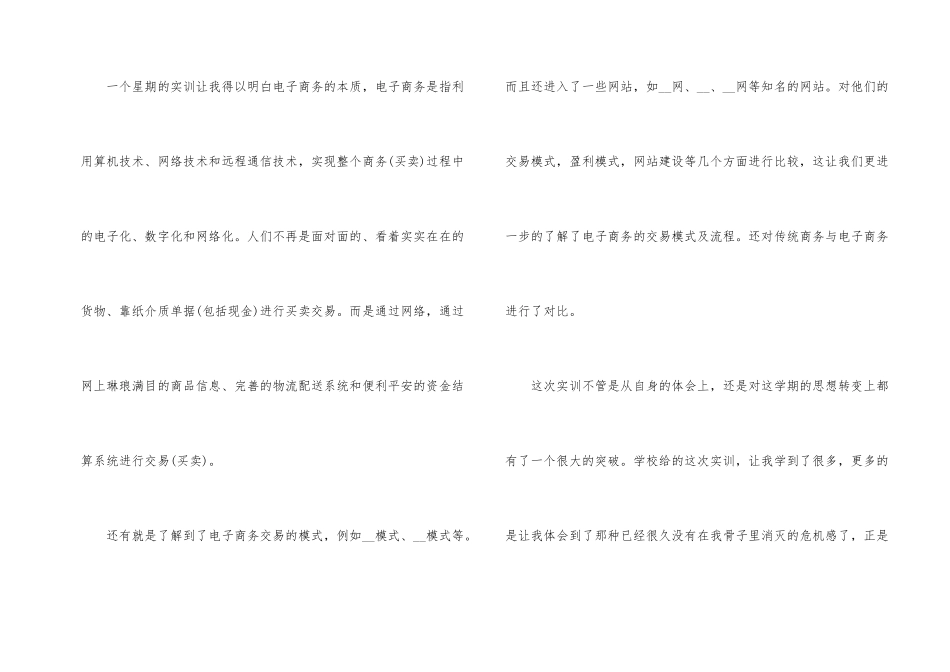 电子商务实习心得10篇_第2页
