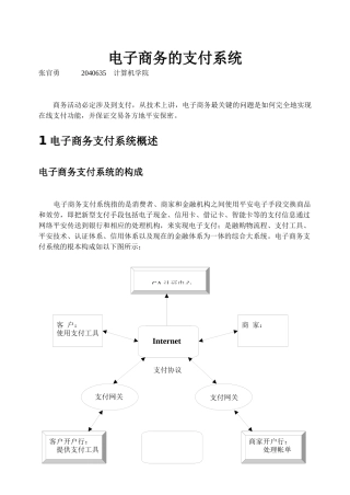 电子商务的支付系统