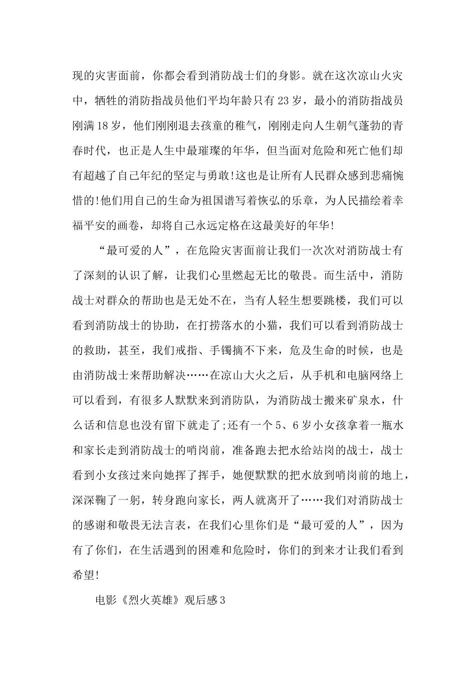 电影烈火英雄的观后感_第2页