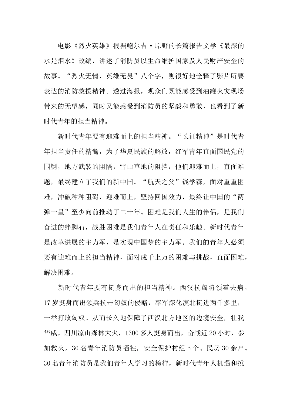 电影烈火英雄的观后感_第3页