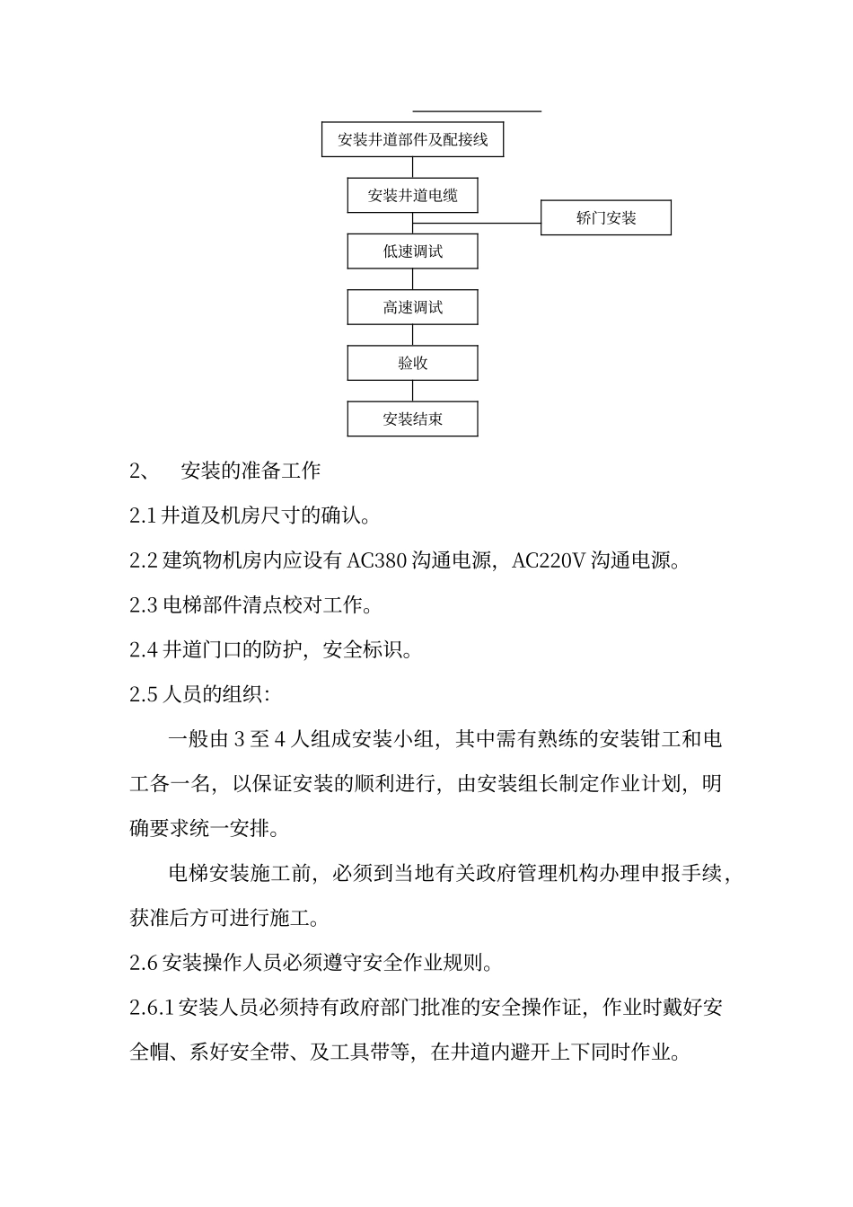 电梯无脚手架安装工艺_第3页