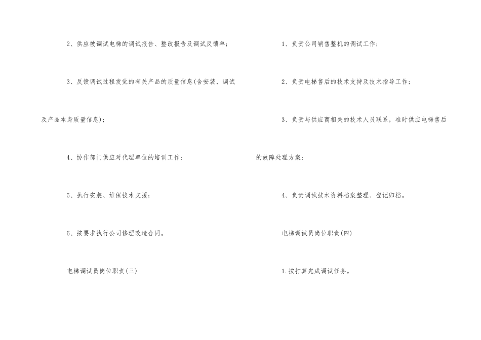 电梯调试员的岗位职责_第2页