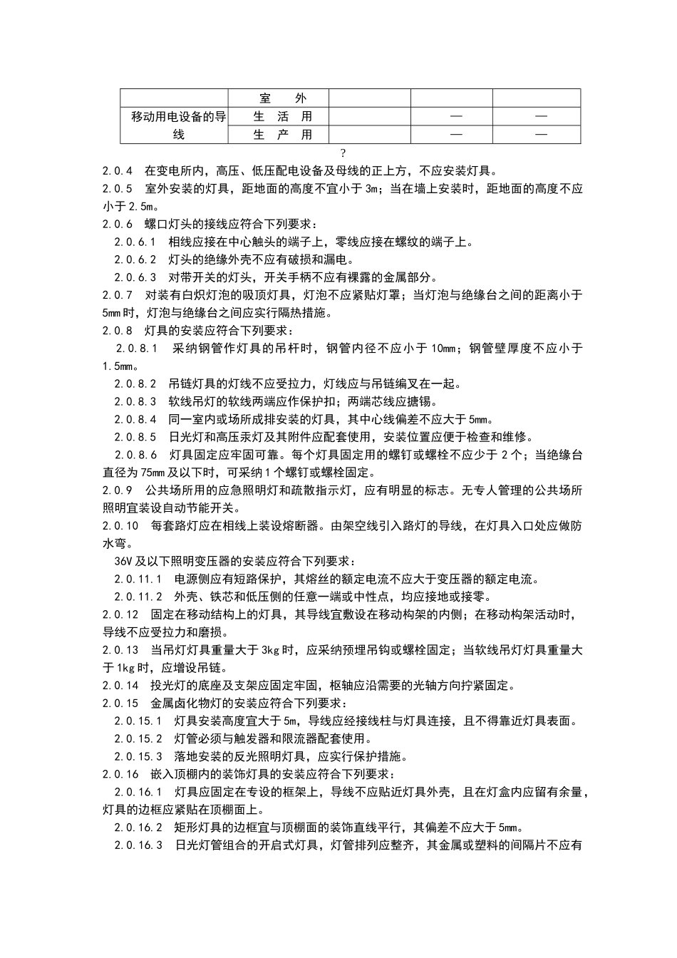 电气照明装置施工及验收规范_第2页
