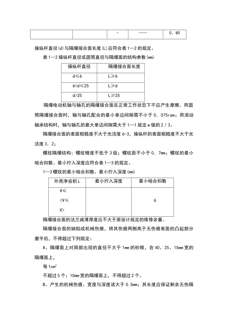 电气设备隔爆性能的有关规定及完好标准的规定_第3页
