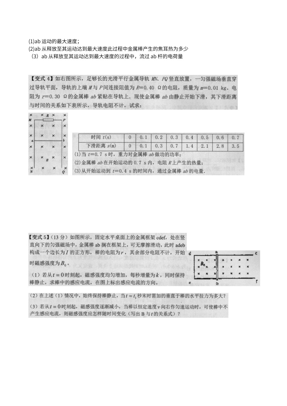 电磁感应中的单杆模型_第3页