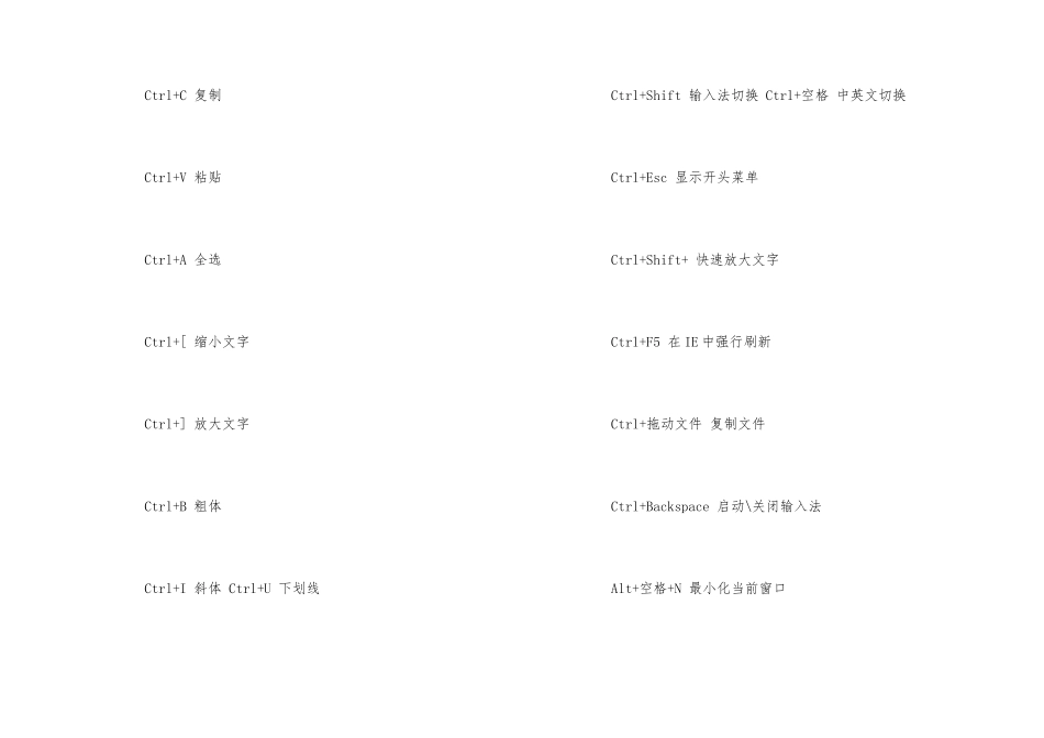 电脑技巧，office工具的快捷键_第2页