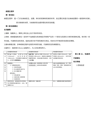 病理生理学重点
