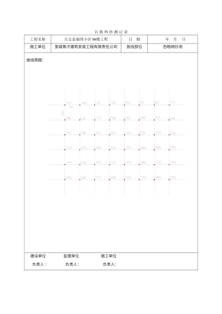 百格网抄测记录