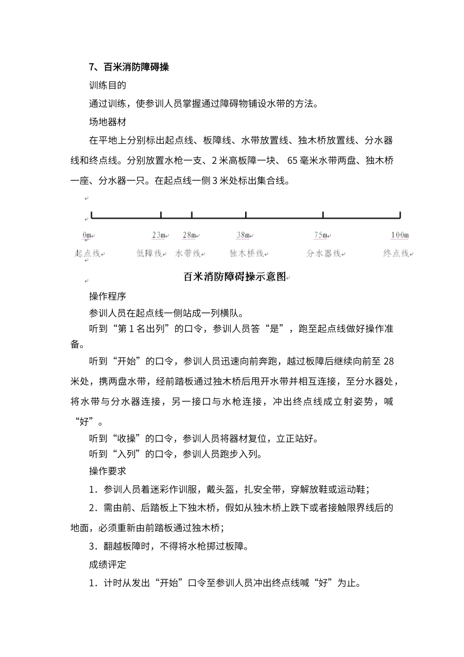 百米消防障碍操_第1页