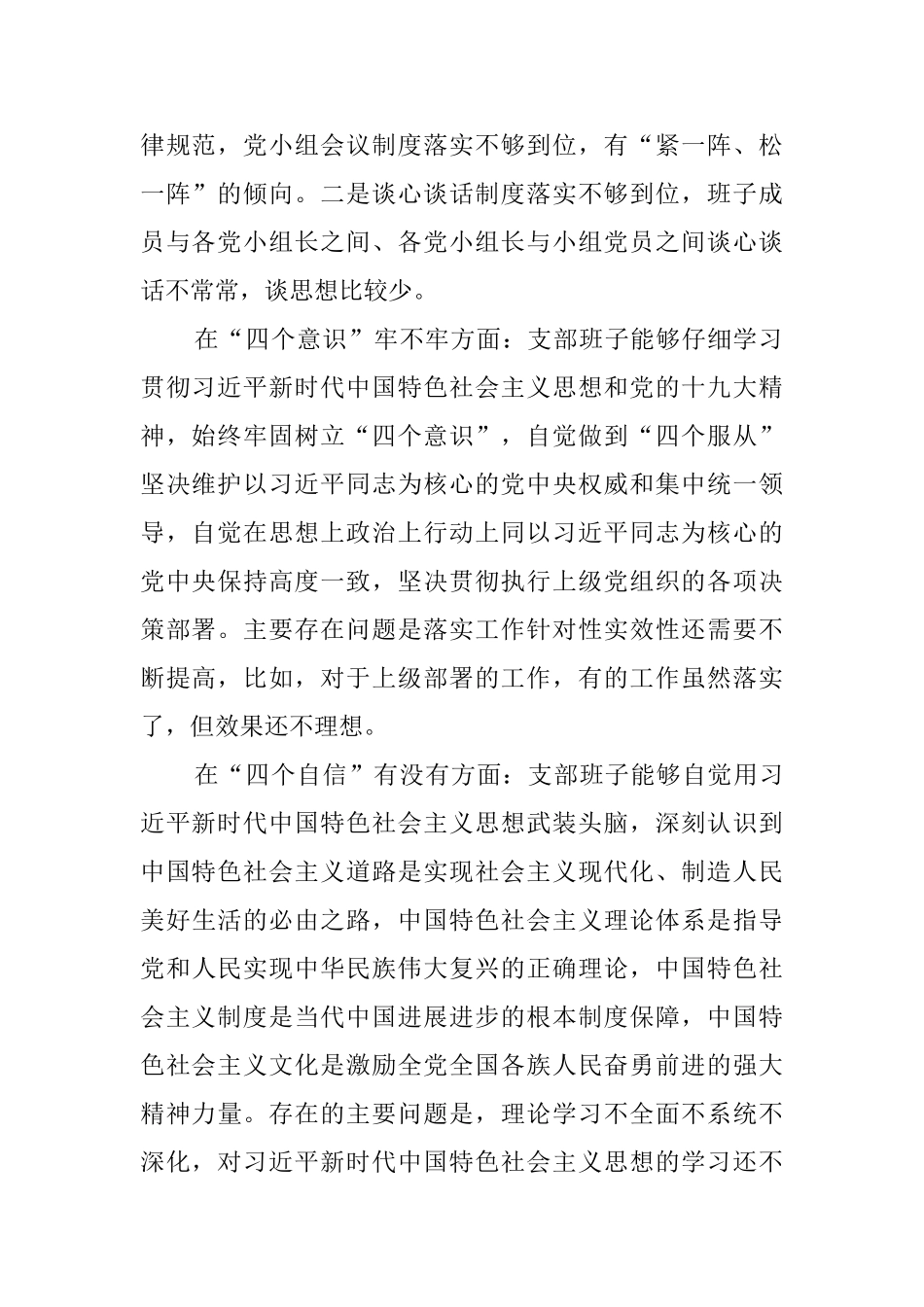 监管局党支部班子成员对照检查材料汇报_第2页