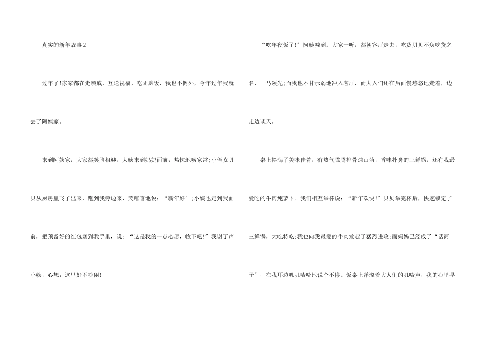 真实的新年故事2024五篇_第3页