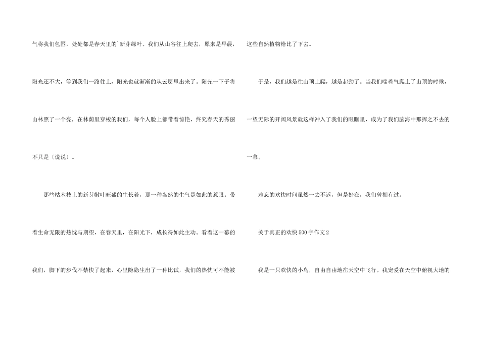 真正的快乐500字合集_第2页