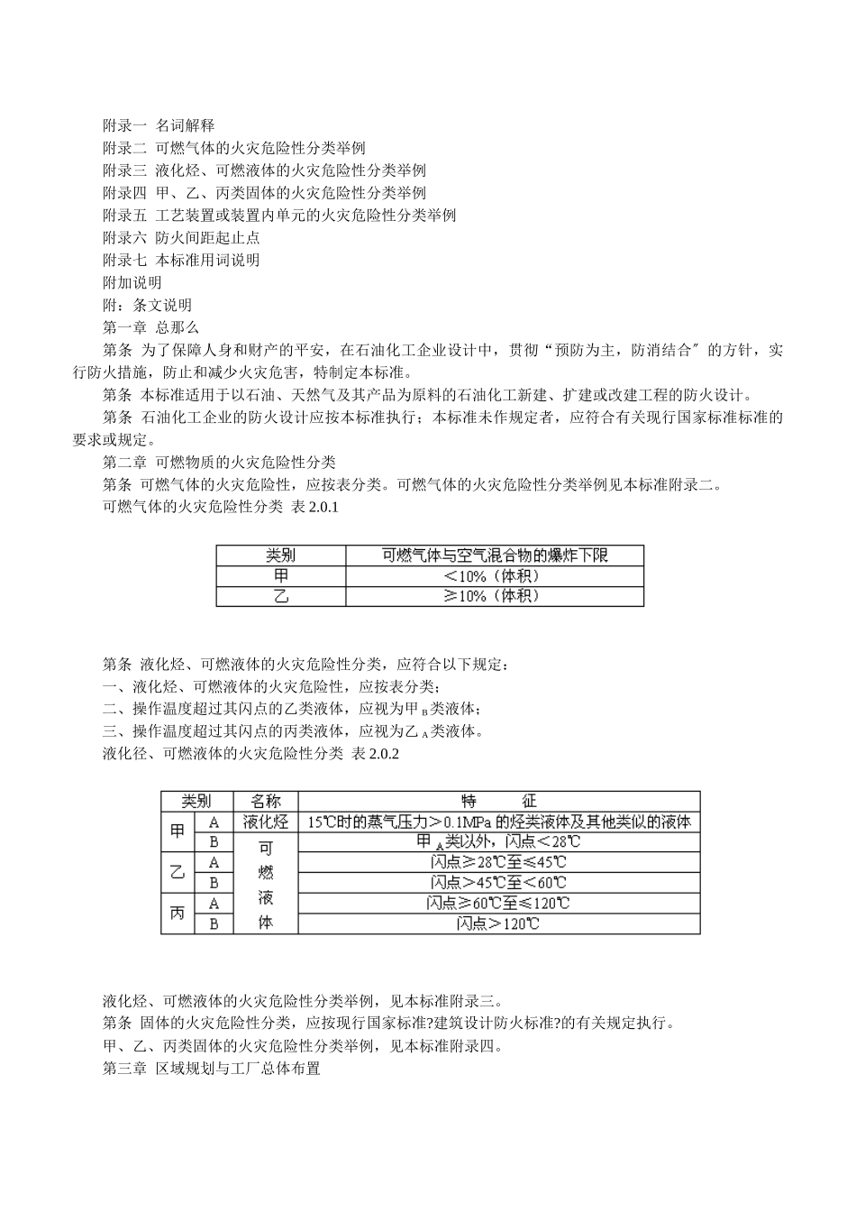 石油化工企业设计防火规范GB50160_第3页