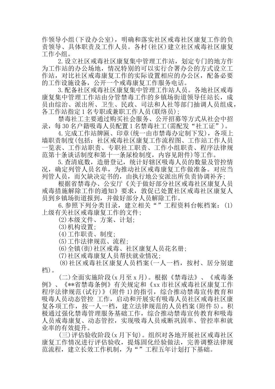 社区戒毒康复工作实施方案_第2页