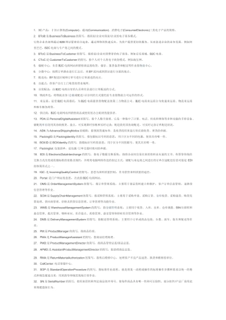 物流仓储名词