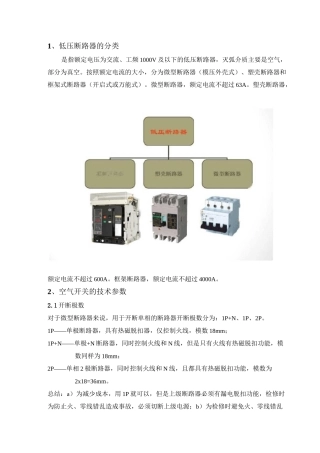 电缆、电线配管及断路器保护配合总结