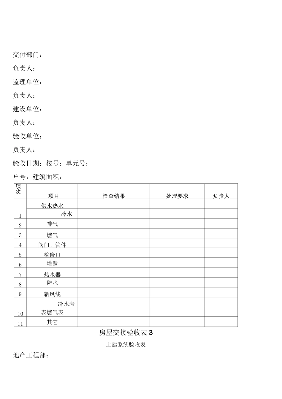 物业管理用表(套)_第3页