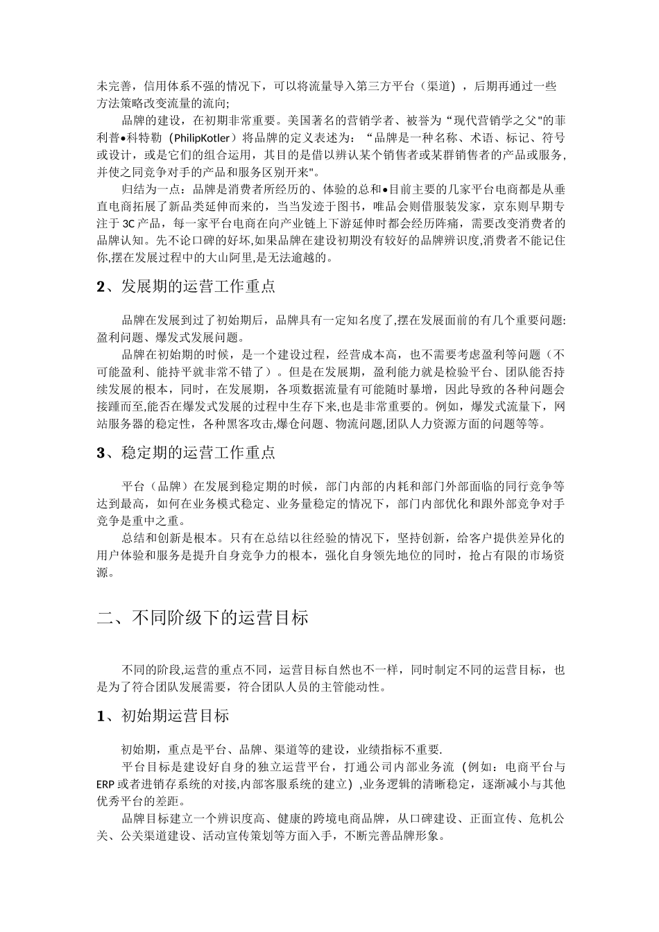 XXX跨境电商平台运营发展方案_第2页