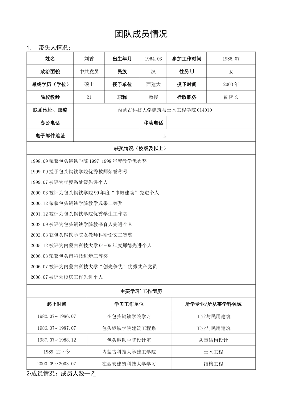 团队基本情况简介_第2页