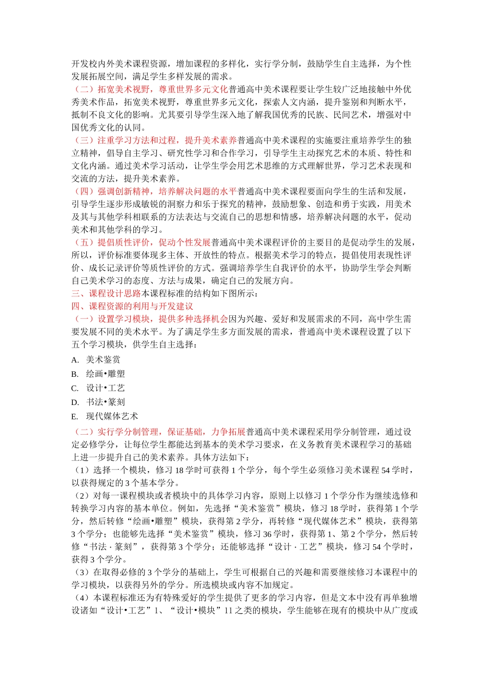 普通高中美术新课程标准_第2页