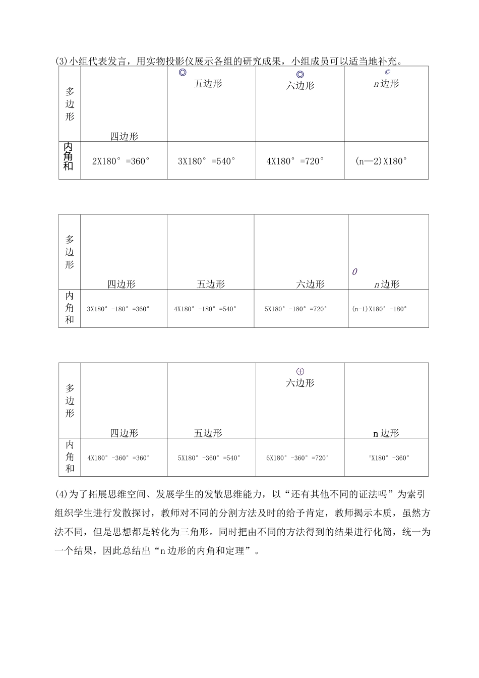 多边形内角和的教案_第3页