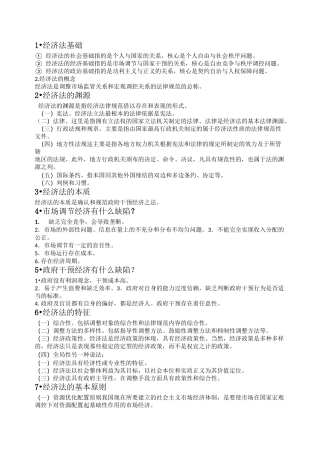 经济法知识点整理