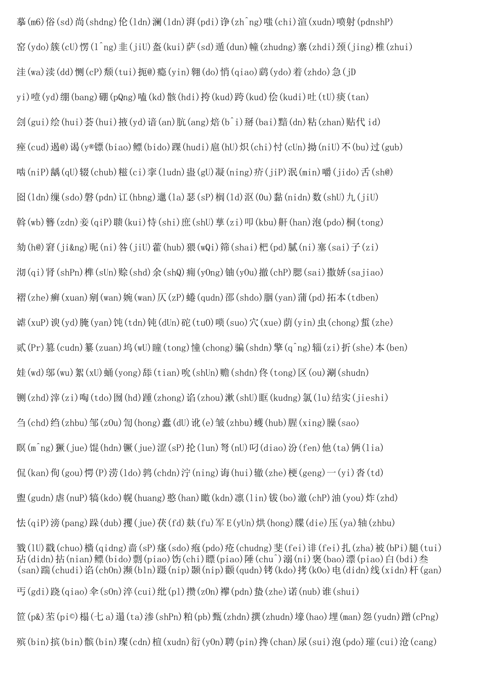 普通话考试中生僻字_第2页