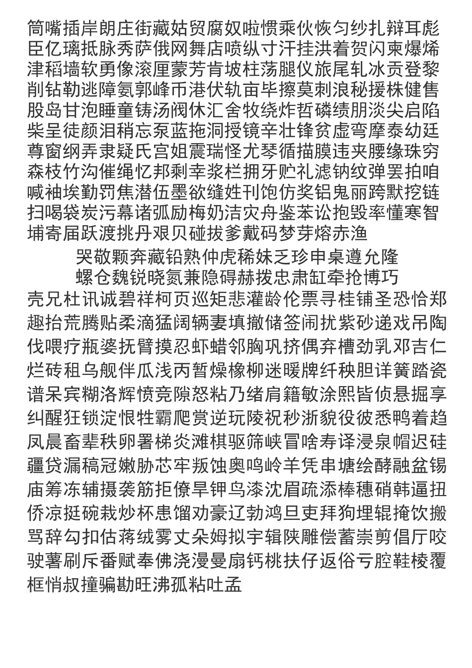 行书字帖  练字 打印_第3页