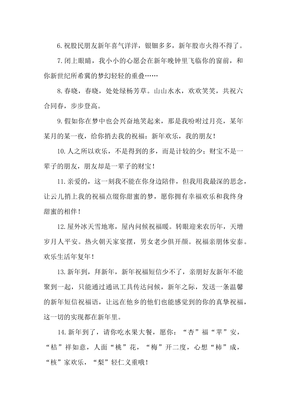 祝福朋友的春节祝福语3篇_第2页