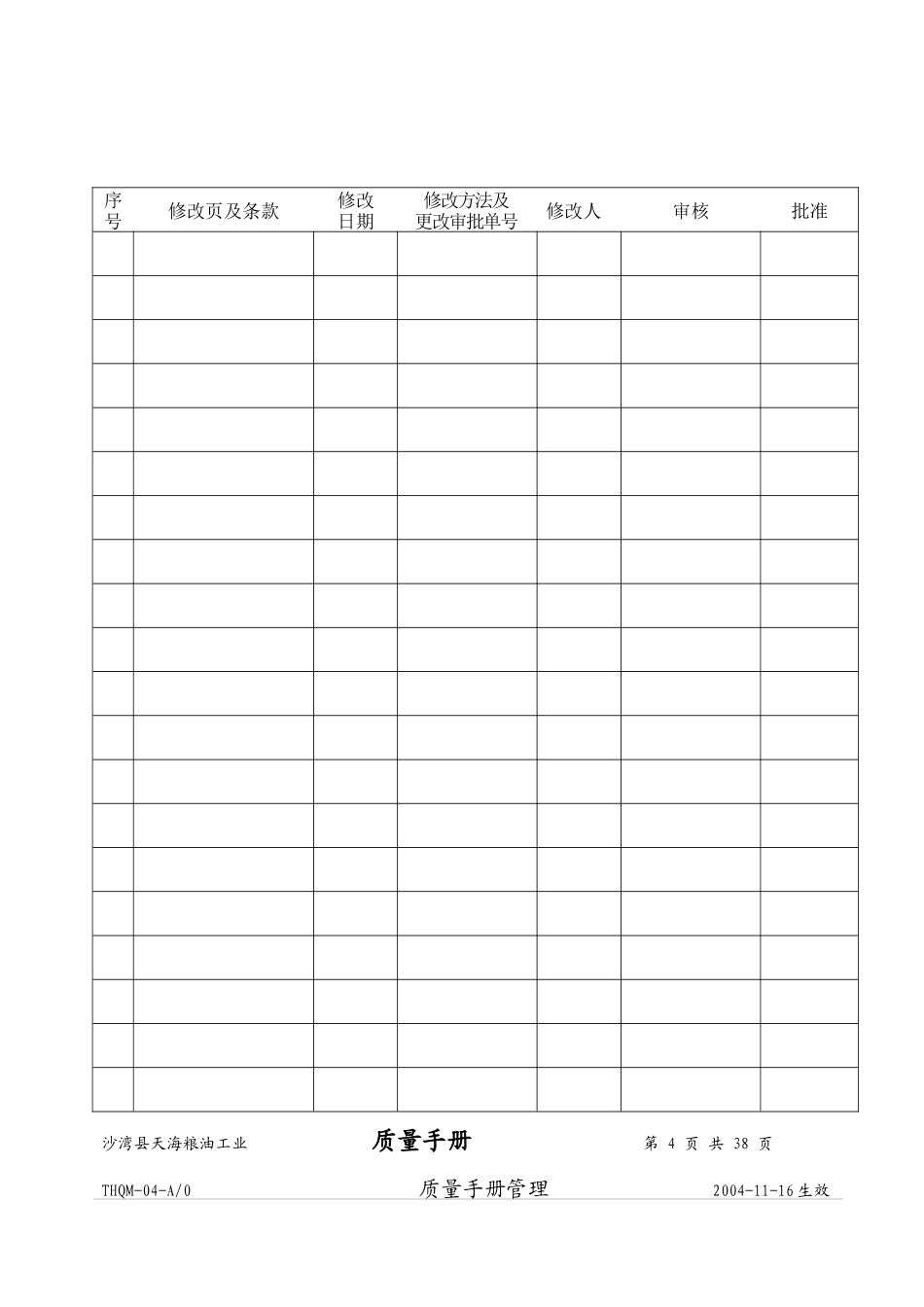 粮油公司质量手册_第3页