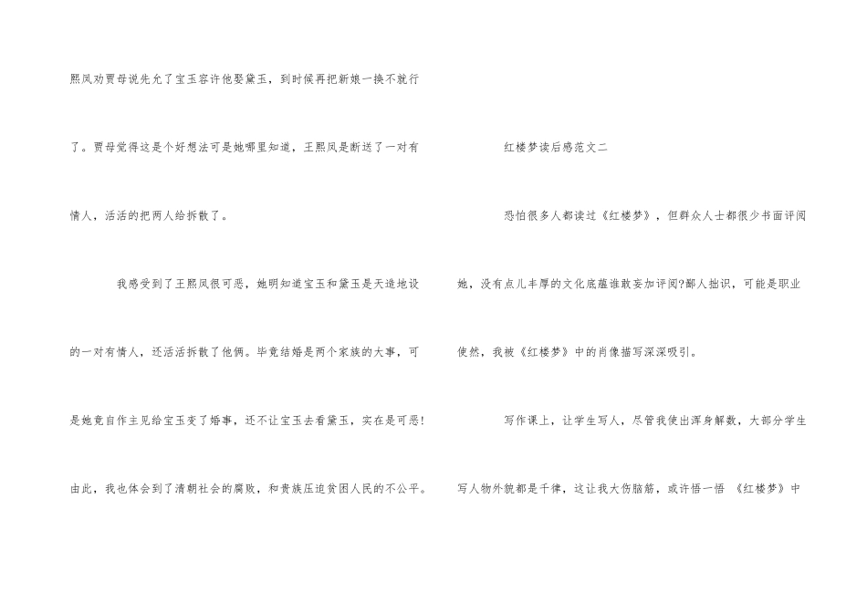 红楼梦读后感600字优秀_第3页