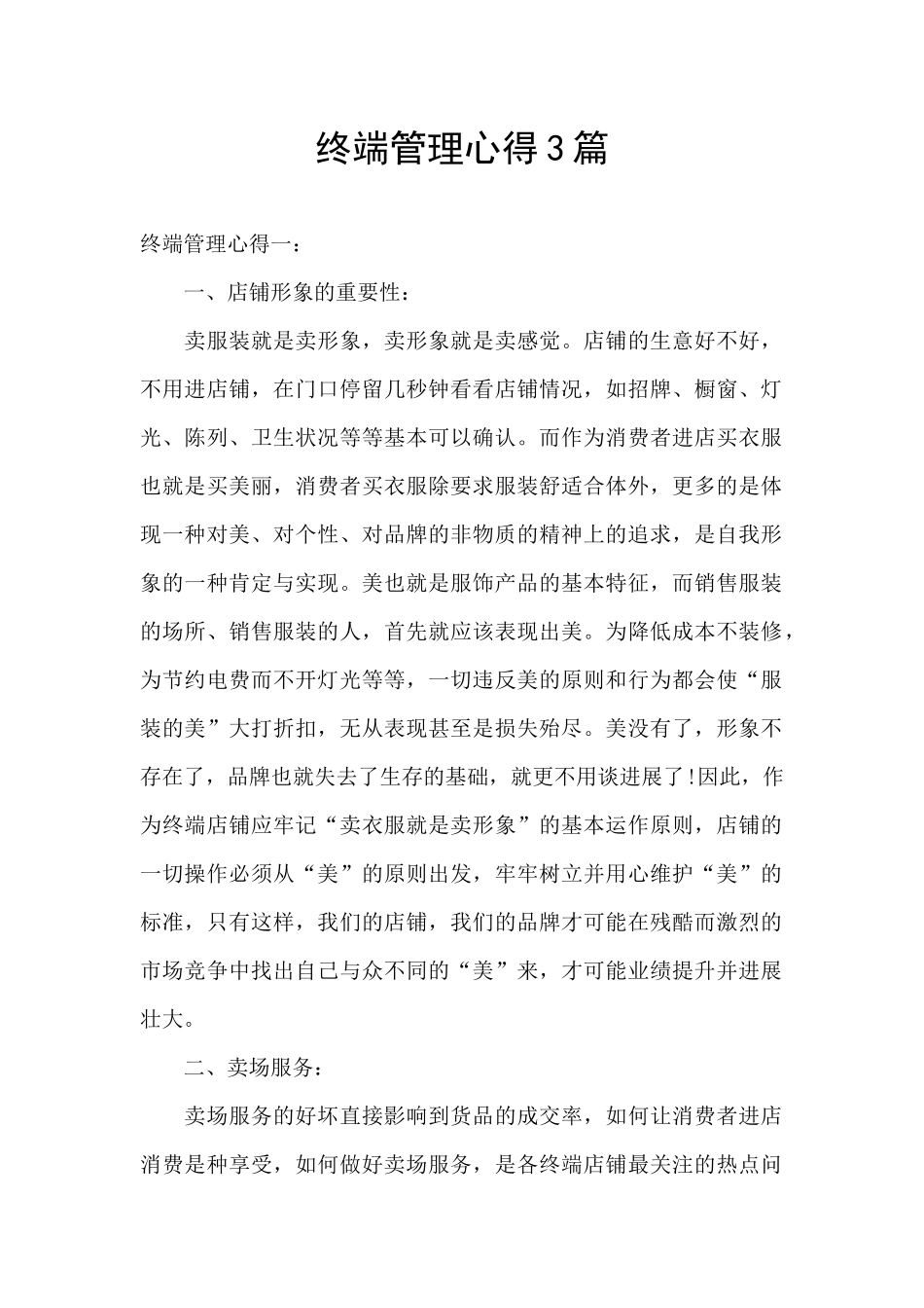 终端管理心得3篇_第1页