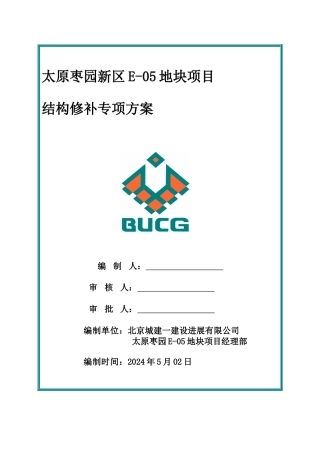 结构修补专项方案