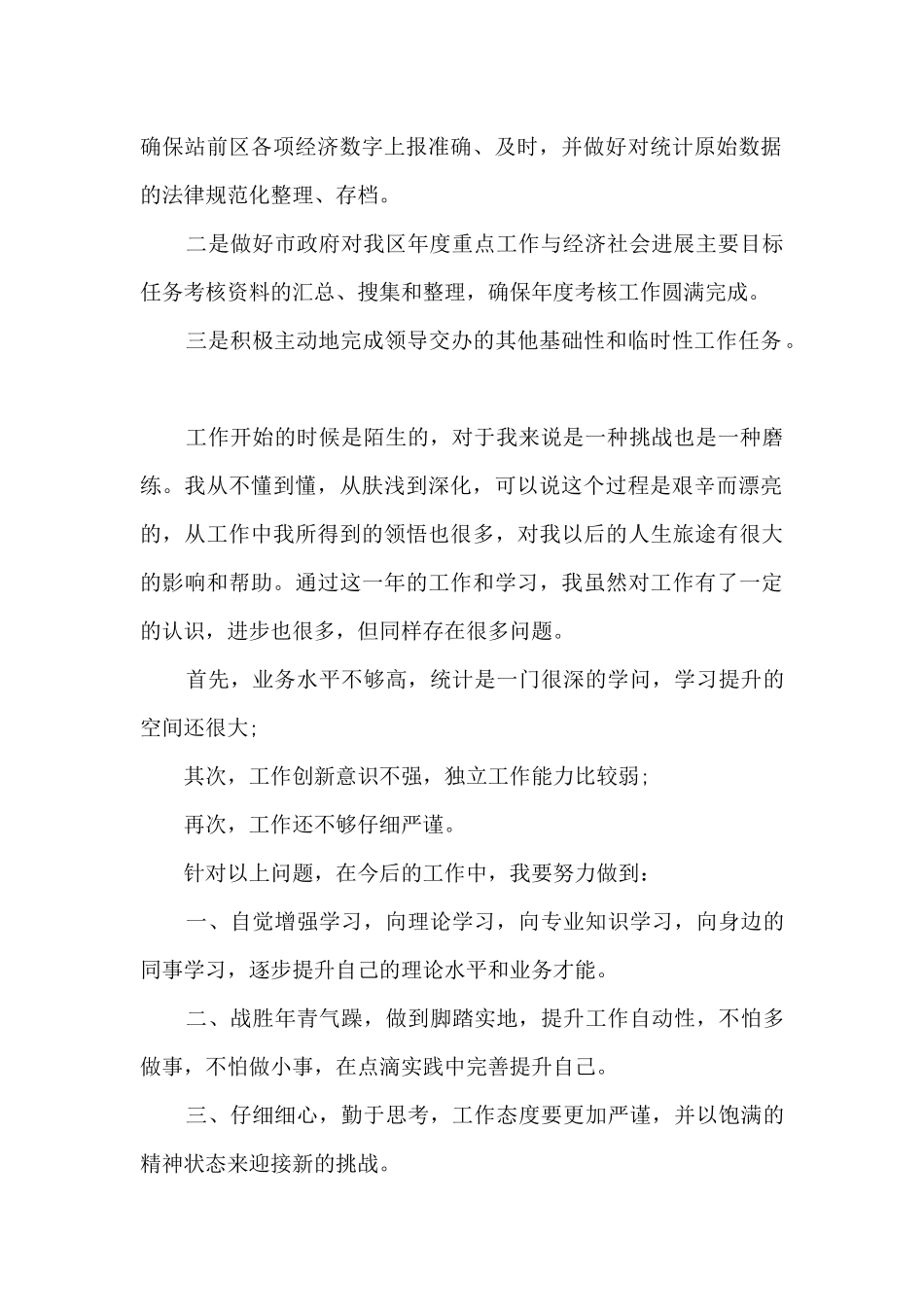 统计年度工作总结范文5篇_第2页